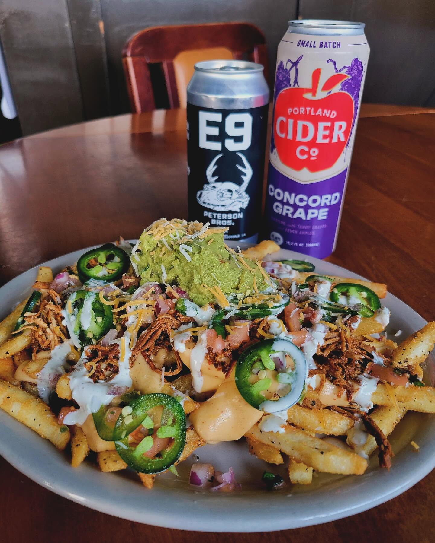 Loaded chili cheese fries from The Valley