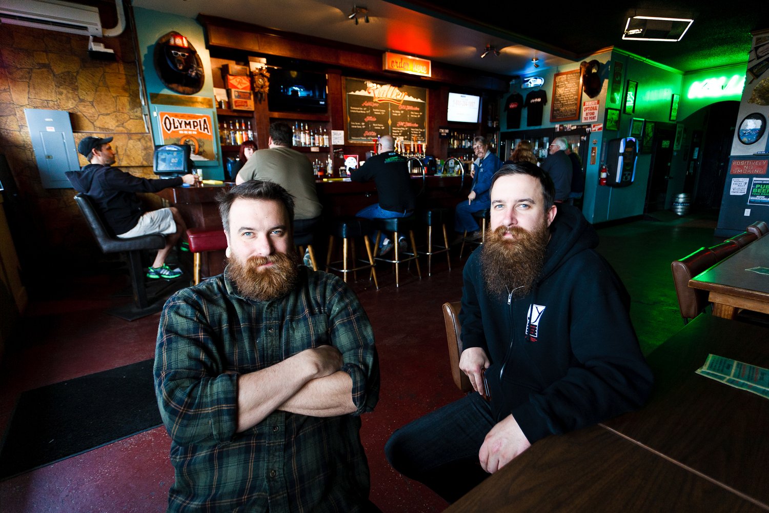 Justin and Robbie Peterson at The Valley bar