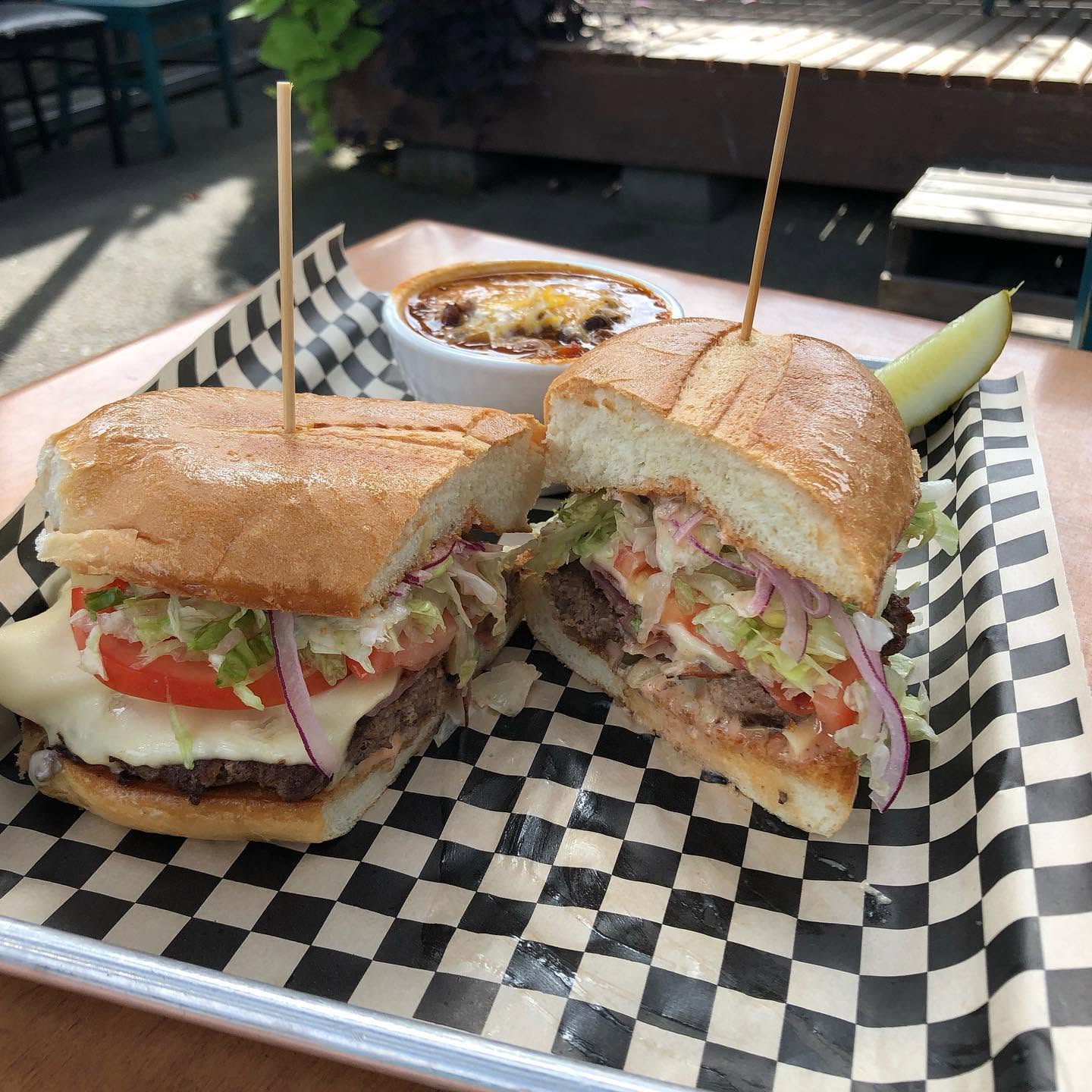 Loaded French hoagie sandwich at The Valley