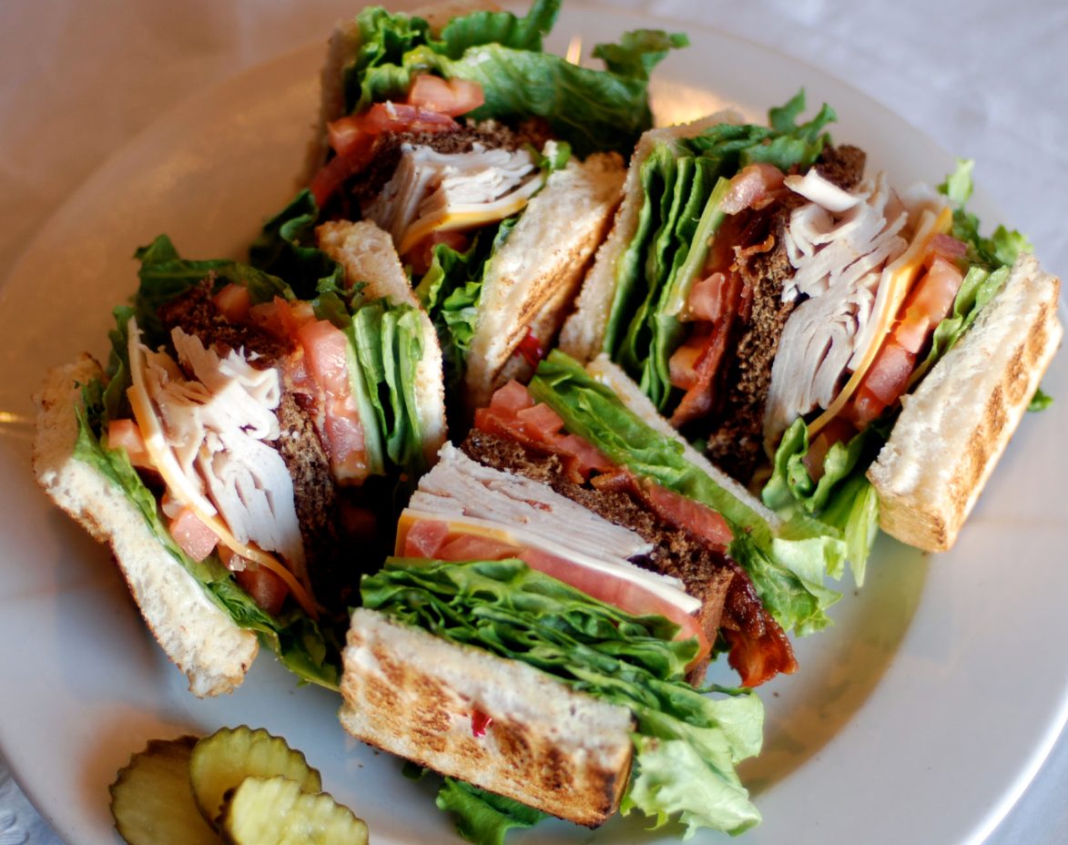 A club sandwich at Carr’s
